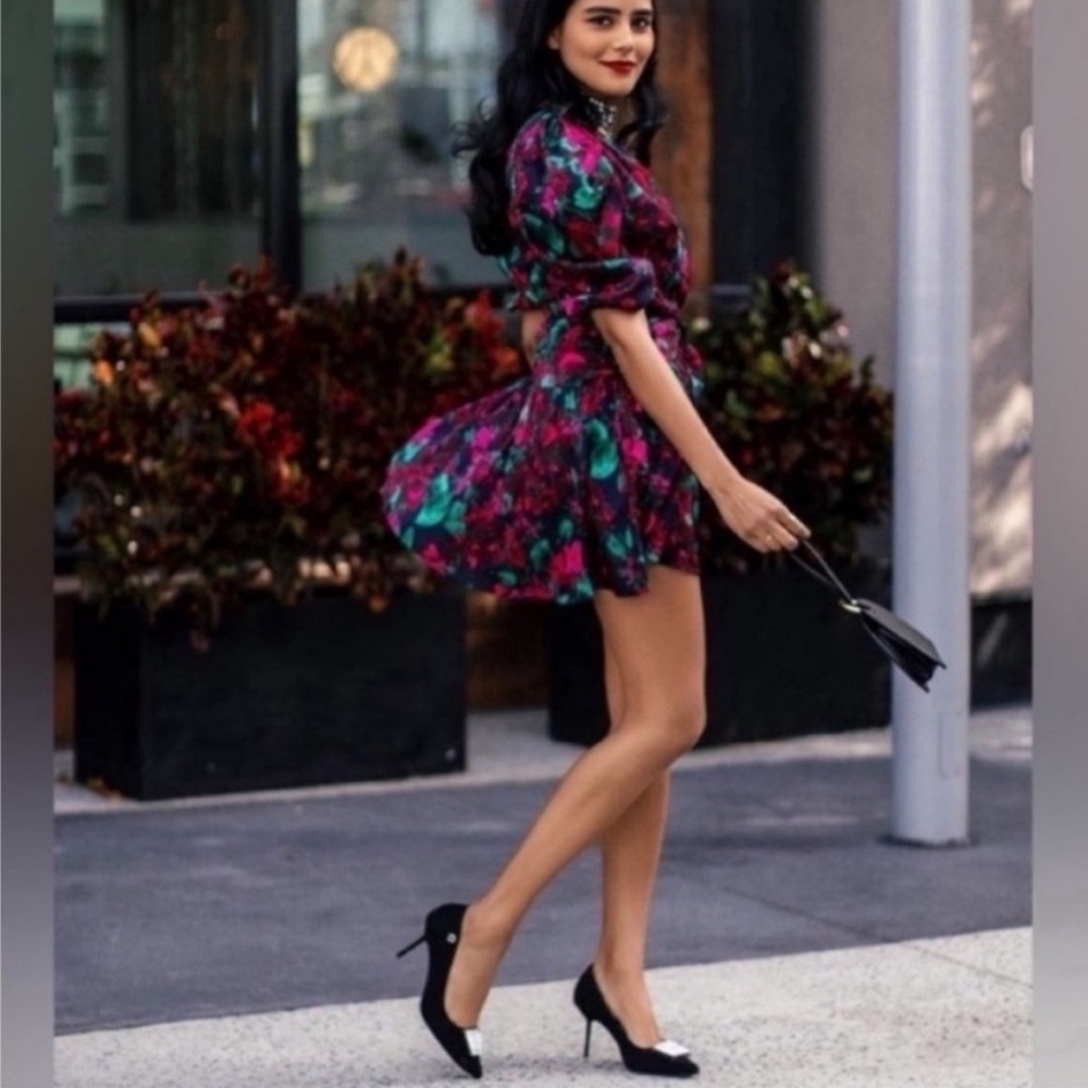 NWT Misa Los Angeles Narcissa Floral Mini Dress